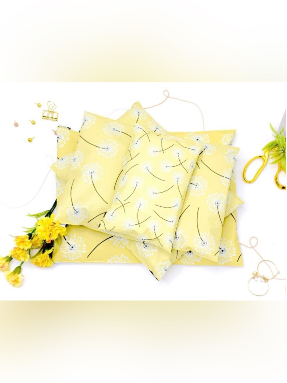 30 10” x 13” Dandelion Poly Mailers New With Tags - Picture 2 of 4